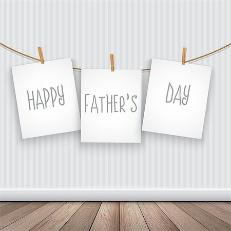 peg - Happy Father's Day background with hanging cards Stock Photo - Budget Royalty-Free & Subscription, Code: 400-08965228