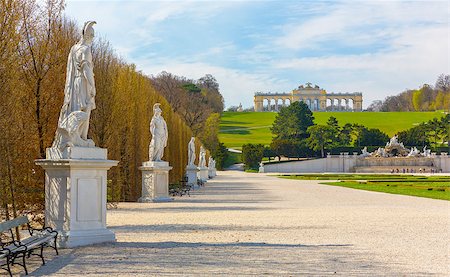 simsearch:400-07681663,k - Schonbrunn Palace Gardens in Vienna Stock Photo - Budget Royalty-Free & Subscription, Code: 400-08960942