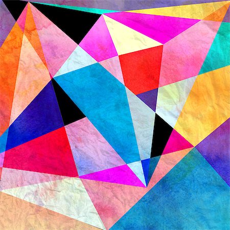 simsearch:400-08627385,k - Abstract geometric multicolored watercolor background from triangles Stock Photo - Budget Royalty-Free & Subscription, Code: 400-08961699