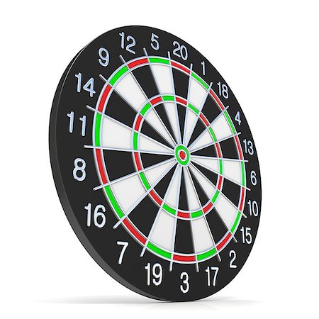 simsearch:700-00661365,k - Dartboard. Side view. 3D render illustration isolated on white background Stock Photo - Budget Royalty-Free & Subscription, Code: 400-08962584