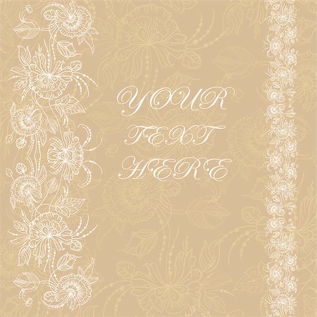 simsearch:400-05888640,k - Wedding card or invitation with abstract floral background. Greeting postcard in grunge or retro vector Elegance pattern with flowers roses floral illustration vintage style Valentine anniversary Foto de stock - Super Valor sin royalties y Suscripción, Código: 400-08976452