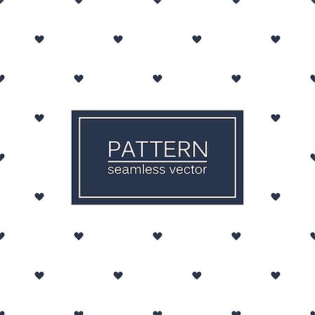 simsearch:400-08978166,k - Hearts seamless minimalistic pattern - vector repeatable background. Stock Photo - Budget Royalty-Free & Subscription, Code: 400-08978168