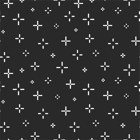 simsearch:400-08978166,k - Seamless minimalistic pattern with crosses. Memphis design 80-90s. Stock Photo - Budget Royalty-Free & Subscription, Code: 400-08978169