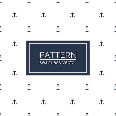 simsearch:400-08978166,k - Marine seamless minimalistic pattern. Anchors background. Card template Stock Photo - Budget Royalty-Free & Subscription, Code: 400-08978162