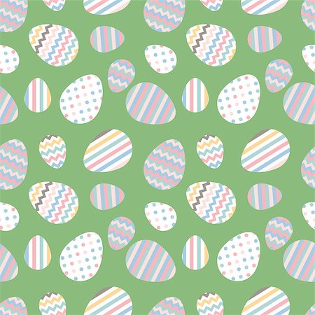 simsearch:400-07982444,k - pastel seamless vector pattern with Easter eggs. Ideal for celebration card, wrapping paper, textile, wallpaper, web pages background, scrap booking Photographie de stock - Aubaine LD & Abonnement, Code: 400-08979815