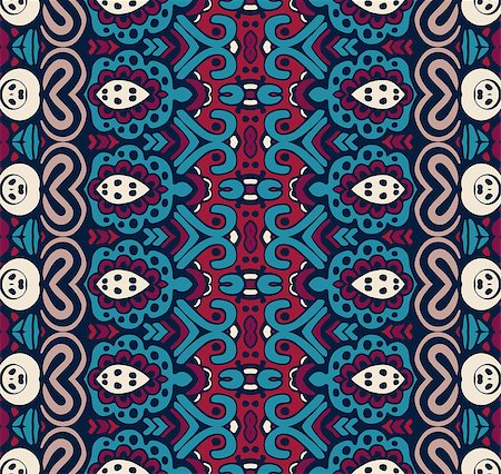 ethnic tribal festive pattern for fabric. Abstract geometric colorful seamless pattern ornamental. Mexican design Stock Photo - Budget Royalty-Free & Subscription, Code: 400-08997727