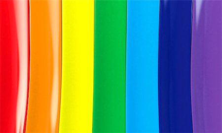 simsearch:400-04875332,k - 3d illustration of seven rainbow stripes Photographie de stock - Aubaine LD & Abonnement, Code: 400-08997940
