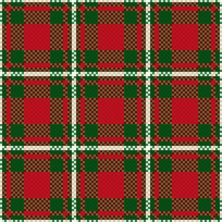 simsearch:400-07215658,k - Seamless checkered vector pattern mainly in green and red hues Stock Photo - Budget Royalty-Free & Subscription, Code: 400-08997998