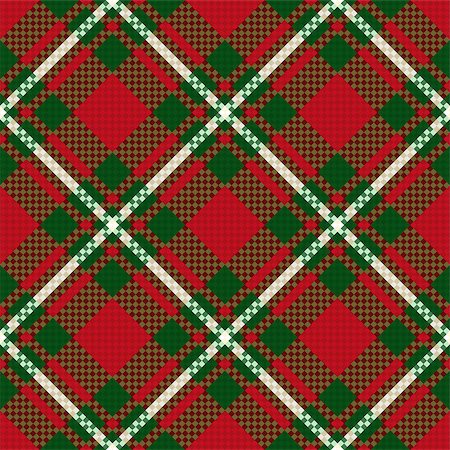 simsearch:400-07215658,k - Diagonal seamless checkered vector pattern mainly in green and red hues Stock Photo - Budget Royalty-Free & Subscription, Code: 400-08998001