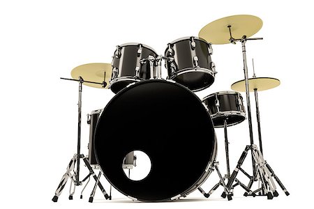 3d illustration of a drums isolated on white background Stock Photo - Budget Royalty-Free & Subscription, Code: 400-09000132