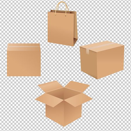 simsearch:400-05735817,k - Shipping Box, Vector Illustration Stock Photo - Budget Royalty-Free & Subscription, Code: 400-09028748