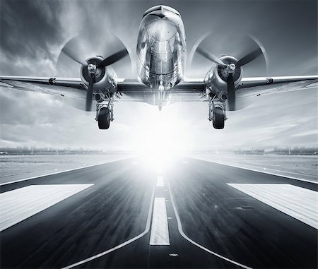 simsearch:400-08188604,k - take off against a sunset Stock Photo - Budget Royalty-Free & Subscription, Code: 400-09032208