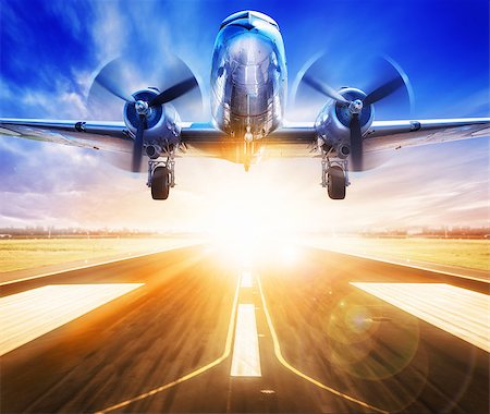 simsearch:400-08188604,k - take off against a sunset Stock Photo - Budget Royalty-Free & Subscription, Code: 400-09032209