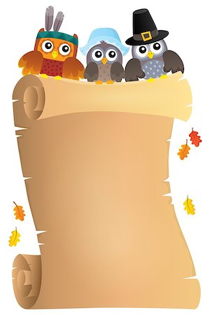 simsearch:400-04258210,k - Thanksgiving theme parchment 7 - eps10 vector illustration. Stock Photo - Budget Royalty-Free & Subscription, Code: 400-09032311