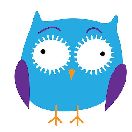 emotional intelligence cartoon - Crazy funny owl hand drawn. Vector illustration Stock Photo - Budget Royalty-Free & Subscription, Code: 400-09032578