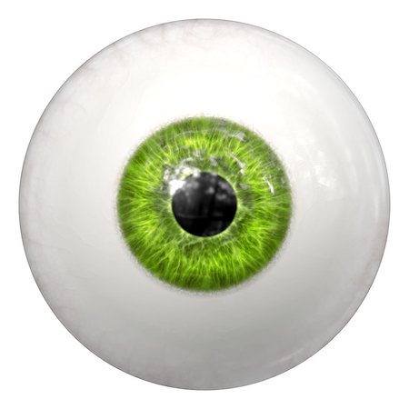 simsearch:400-04751617,k - 2d illustration of a green human eye ball Stock Photo - Budget Royalty-Free & Subscription, Code: 400-09045657