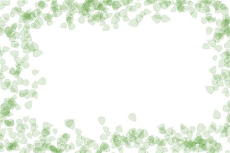 simsearch:400-05698489,k - Frame from transparent green leaves easy summer mood postcard Stock Photo - Budget Royalty-Free & Subscription, Code: 400-09046111
