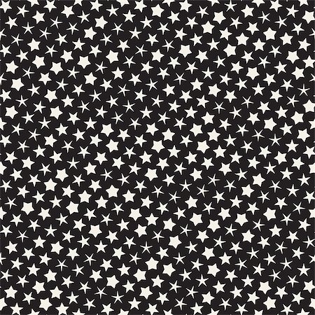 simsearch:400-08978166,k - Trendy Texture With Scattered Geometric Shapes.  Inspired by Memphis Design. Abstract Monochrome Background. Vector Seamless Pattern. Stock Photo - Budget Royalty-Free & Subscription, Code: 400-09046850