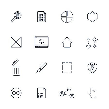 Multimedia icons for app, programs and sites. Universal icons. EPS 10 Stock Photo - Budget Royalty-Free & Subscription, Code: 400-09047601