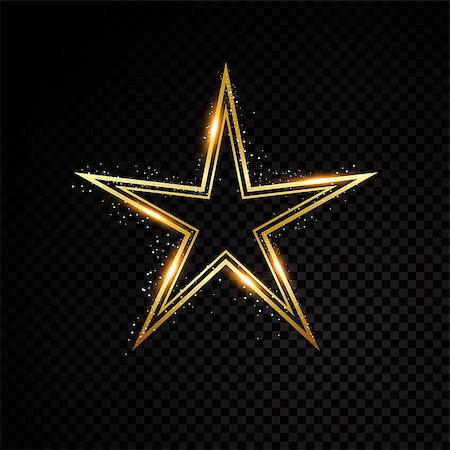 star trail, vector - Vector star frame. Shining circle banner. Isolated on black transparent background Vector illustration Stock Photo - Budget Royalty-Free & Subscription, Code: 400-09051602