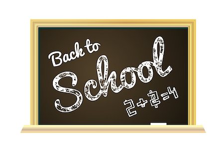 simsearch:400-07042264,k - Back to school Illustration on a chalkboard background. Vector illustration Stock Photo - Budget Royalty-Free & Subscription, Code: 400-09064232
