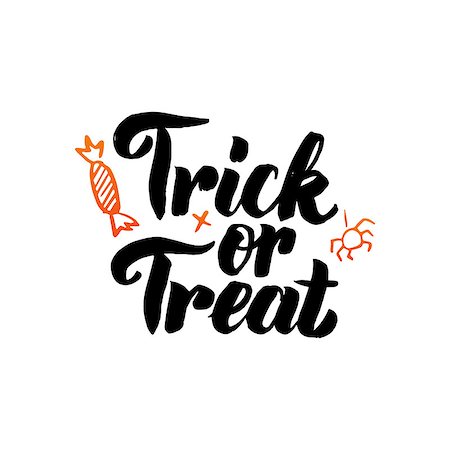 simsearch:400-08551668,k - Trick or Treat isolated Calligraphy. Vector Illustration of Handwritten Lettering. Foto de stock - Super Valor sin royalties y Suscripción, Código: 400-09067788