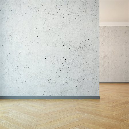 empty room with clear wall, 3d rendering Stock Photo - Budget Royalty-Free & Subscription, Code: 400-09068111