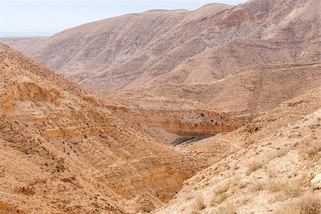 Wadi Qelt in Judean desert around St. George Orthodox Monastery, or Monastery of St. George of Choziba, Israel Stock Photo - Budget Royalty-Free & Subscription, Code: 400-09063088