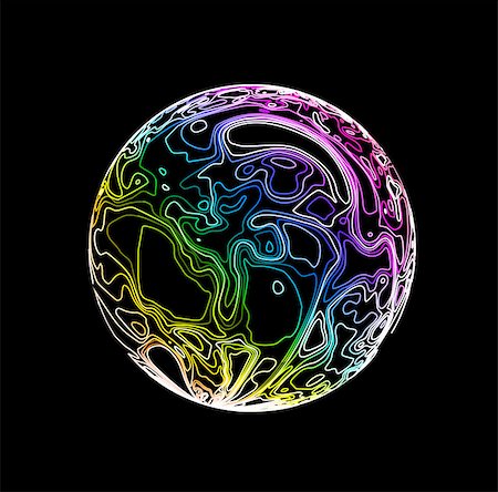 sermax55 (artist) - Sphere in the form of lines. Marble style ink. Topographic vector illustration Stock Photo - Budget Royalty-Free & Subscription, Code: 400-09070171