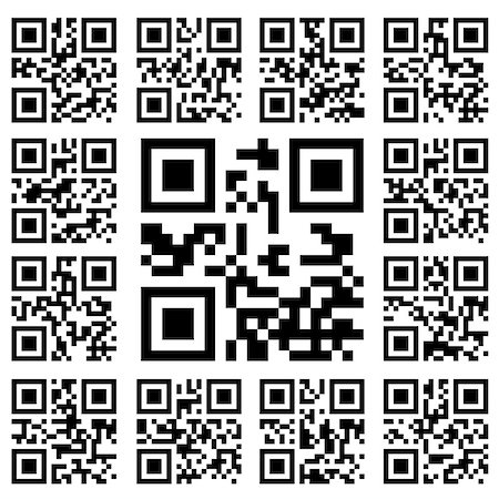 simsearch:400-04048238,k - Product Barcode 2d Square Label. Sample  QR Code Ready to Scan with Smart Phone Stock Photo - Budget Royalty-Free & Subscription, Code: 400-09089686