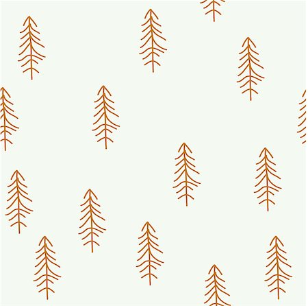 simsearch:400-08491819,k - Seamless pattern with Christmas tree. Winter forest. Photographie de stock - Aubaine LD & Abonnement, Code: 400-09089892