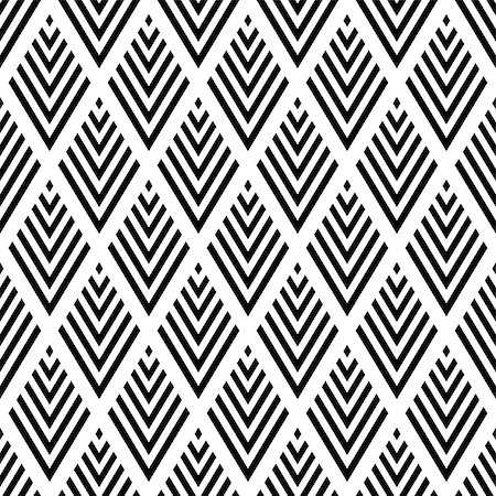 Seamless geometric diamonds pattern. Vector art. Stock Photo - Budget Royalty-Free & Subscription, Code: 400-09083672