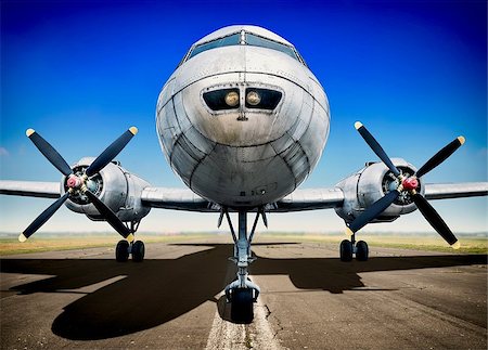simsearch:400-08188604,k - historic airplane on a runway Stock Photo - Budget Royalty-Free & Subscription, Code: 400-09083755