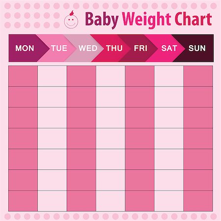 family planning - baby weight chart for mom - vector illustration Photographie de stock - Aubaine LD & Abonnement, Code: 400-09096059