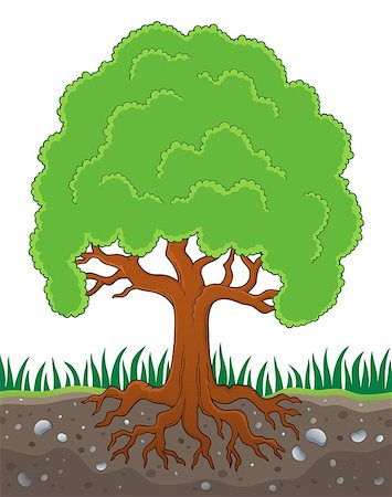 simsearch:400-05885713,k - Tree with roots theme image 3 - eps10 vector illustration. Stock Photo - Budget Royalty-Free & Subscription, Code: 400-09096862