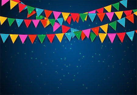 Party Background with Flags Vector Illustration. EPS 10 Stock Photo - Budget Royalty-Free & Subscription, Code: 400-09098053