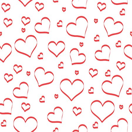 simsearch:400-07982444,k - Vector repeating background with hearts. Seamless geometric pattern with hearts. Photographie de stock - Aubaine LD & Abonnement, Code: 400-09109587