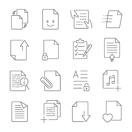 Simple Set of Document Flow Management Vector Line Icons.  Contains such Icons as Bureaucracy, Batch Processing, Accept, Decline Document and more. Editable Stroke. Stock Photo - Budget Royalty-Free & Subscription, Code: 400-09114304