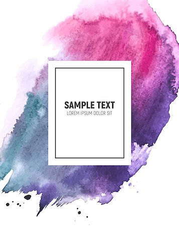 simsearch:400-08134478,k - Abstract Paint Hand Drawn Watercolor Background Vector Illustration EPS10 Stock Photo - Budget Royalty-Free & Subscription, Code: 400-09115950