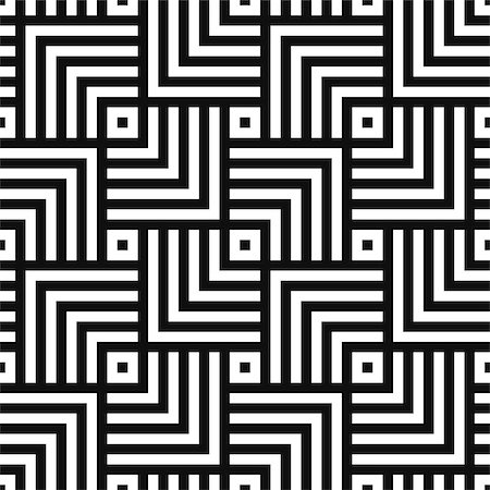 simsearch:400-08978166,k - Geometric seamless vector creative pattern. Black and white squares background. Stock Photo - Budget Royalty-Free & Subscription, Code: 400-09116779