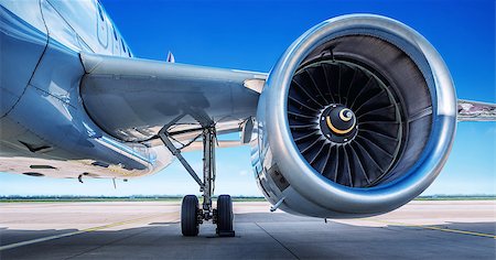 jet engine of an modern airliner Stock Photo - Budget Royalty-Free & Subscription, Code: 400-09119993