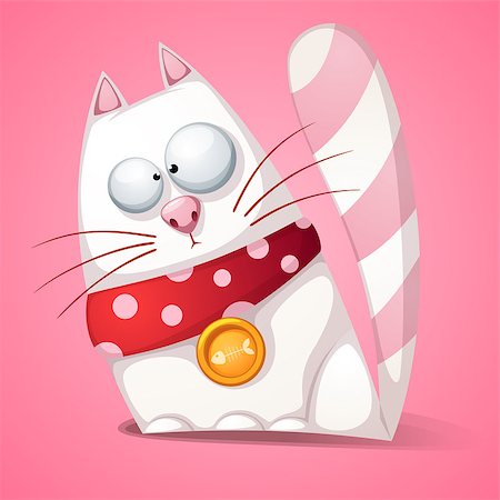 simsearch:400-08189024,k - Funny, cute, crazy cartoon cat Vector eps 10 Photographie de stock - Aubaine LD & Abonnement, Code: 400-09110307