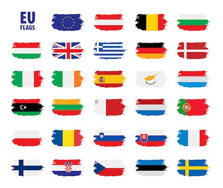 simsearch:400-04915019,k - flags of the european union. Vector illustration Stock Photo - Budget Royalty-Free & Subscription, Code: 400-09120207