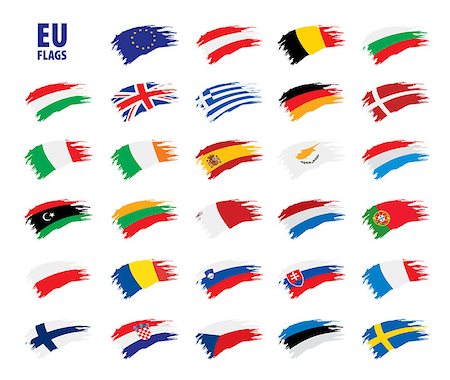 simsearch:400-04915019,k - flags of the european union. Vector illustration Stock Photo - Budget Royalty-Free & Subscription, Code: 400-09120209