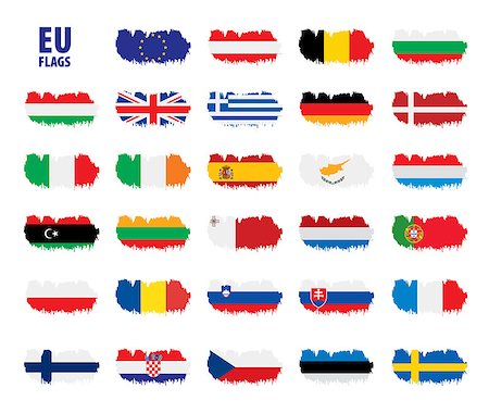 simsearch:400-04915019,k - flags of the european union. Vector illustration Stock Photo - Budget Royalty-Free & Subscription, Code: 400-09120214