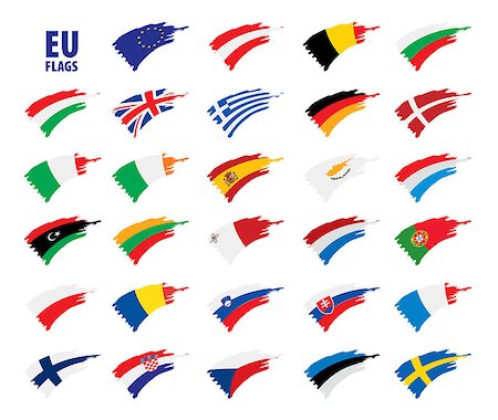 simsearch:400-04915019,k - flags of the european union. Vector illustration Stock Photo - Budget Royalty-Free & Subscription, Code: 400-09120216