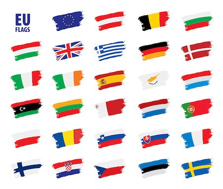 simsearch:400-04915019,k - flags of the european union. Vector illustration Stock Photo - Budget Royalty-Free & Subscription, Code: 400-09120217