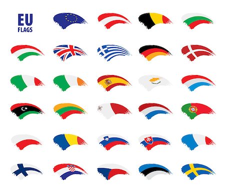 simsearch:400-04915019,k - flags of the european union. Vector illustration Stock Photo - Budget Royalty-Free & Subscription, Code: 400-09120219