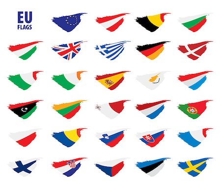 simsearch:400-04915019,k - flags of the european union. Vector illustration Stock Photo - Budget Royalty-Free & Subscription, Code: 400-09120210
