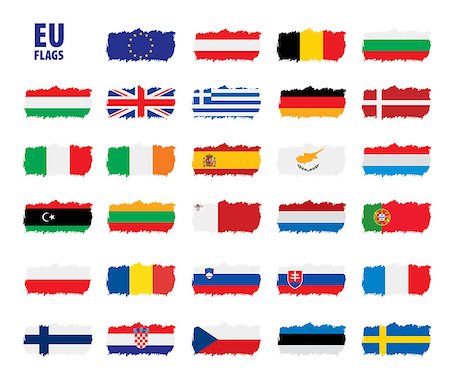 simsearch:400-04915019,k - flags of the european union. Vector illustration Stock Photo - Budget Royalty-Free & Subscription, Code: 400-09120211